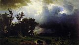 Buffalo Trail by Albert Bierstadt